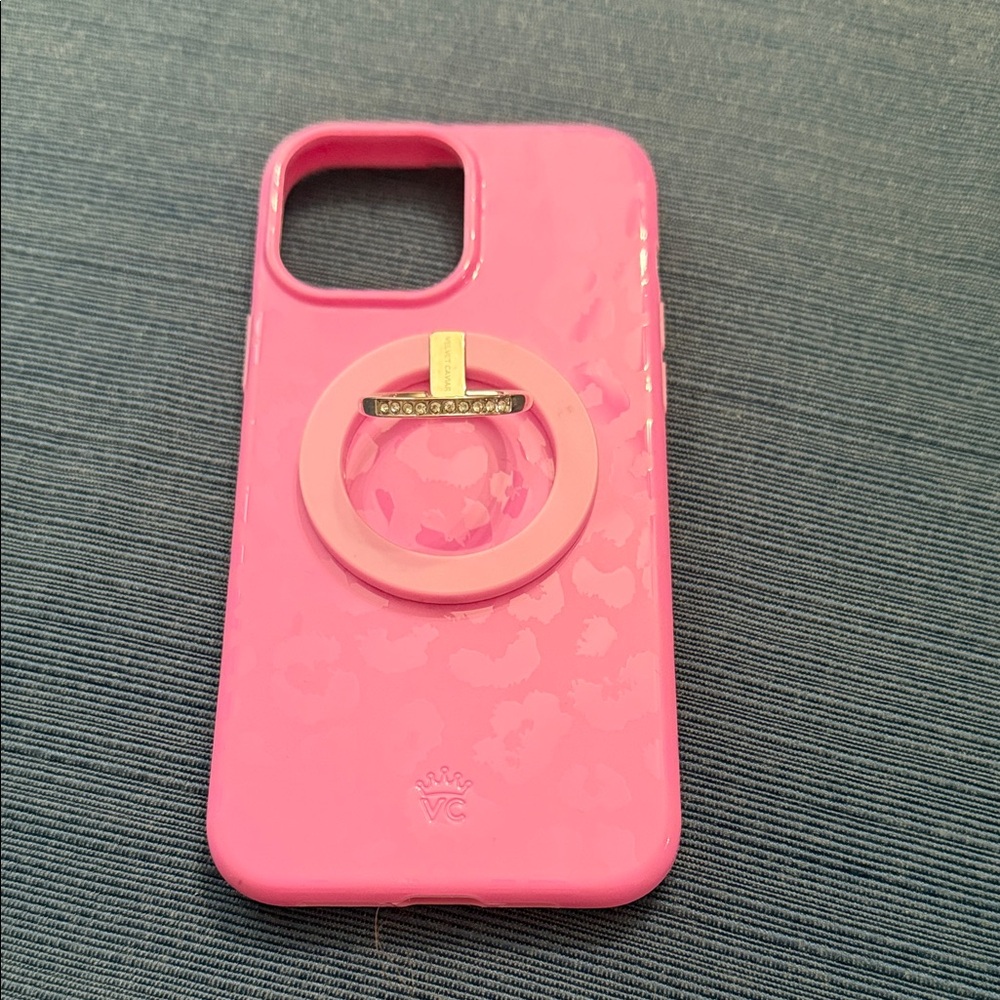 Velvet Caviar Pink Phone Case with Ring Holder